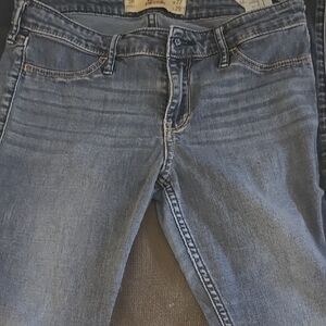 Hollister Blue Jeggings with Vintage Faded Look